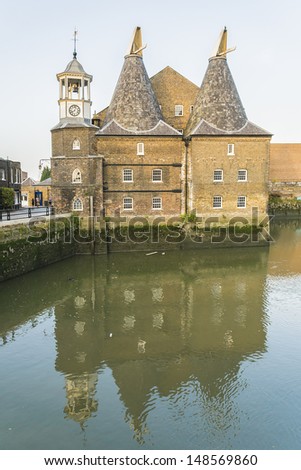 Three Mills - former working mills on the River Lea in the East End of London - one of LondonÃ¢Â?Â?s oldest extant industrial centers. Three Mills is possibly largest tidal mill in the world.