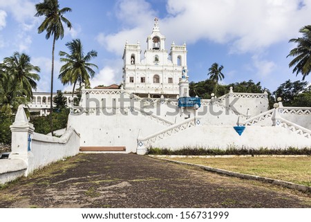 Our Lady of Immaculate Conception Church is one of the oldest churches in Goa, which existed from year 1540. Panjim (Panaji) - capital of Indian state of Goa and headquarters of North Goa district.