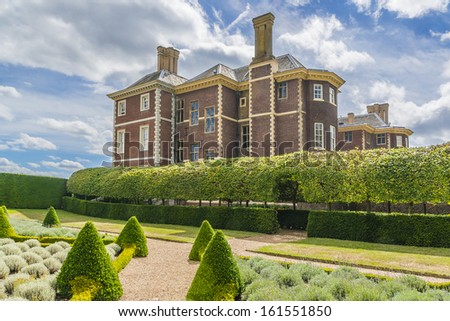 London, Uk Ã¢Â?Â? May 31, 2013: Garden Near Ham House. Ham House Located In Richmond, Is Considered To Be One Of Europe'S Greatest 17th Century Houses Still In Existence Today. House Was Built In 1610.