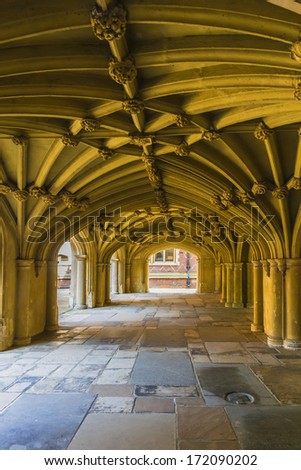Lincolns Inn Vaulted Ceiling. Honourable Society of Lincoln\'s Inn is one of four Inns of Court in London to which barristers of England and Wales belong and where they are called to the Bar.