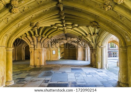 Lincolns Inn Vaulted Ceiling. Honourable Society Of Lincoln'S Inn Is One Of Four Inns Of Court In London To Which Barristers Of England And Wales Belong And Where They Are Called To The Bar.