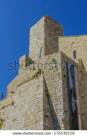 ANTIBES, FRANCE Ã¢Â?Â? AUGUST 30, 2012: Chateau Grimaldi (now Picasso museum) - here is one of world\'s greatest Picasso collections. Antibes is a resort town in southeastern France, Cote d\'Azur.