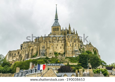 Le Mont Saint-Michel is a rocky tidal island in Normandy - one of the most visited tourist sites in France. Mont-Saint-Michel and its bay are part of UNESCO list of World Heritage Sites