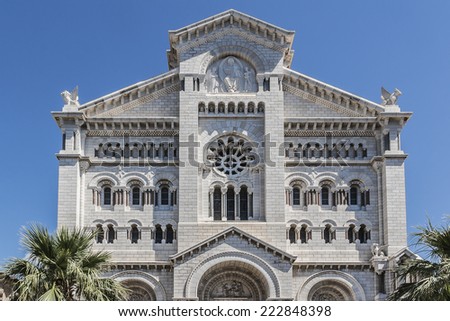 Saint Nicholas Cathedral - consecrated in 1875, located on site of the church built in 1252 and dedicated to St. Nicholas. Monte Carlo, Principality of Monaco.
