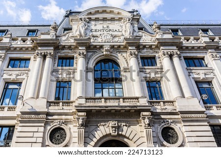 Credit Lyonnais (now LCL) headquarters on Boulevard des Italiens is a monument of Paris commercial architecture, 1886. LCL is one of major French commercial banks, was founded by Henri Germain in 1863