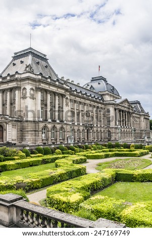 Royal Palace of Brussels (Palais Royal de Bruxelles, 1783 - 1934) - official palace of King and Queen of Belgians in centre of nation\'s capital Brussels, Belgium.