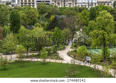 Jardin d'Acclimatation (opened in1860 by Napoleon III and Empress Eugenie) - 20-hectare children's amusement park located in Bois de Boulogne. Paris.