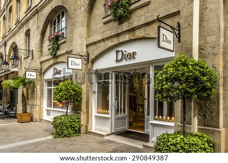 PARIS FRANCE JUNE 1 2015 View of Royal Village Royal Village located near Madeleine in 8th district This passage renovation 1992 is very charming and filled with luxury shops PARIS FRANCE JUNE 1 2015 View of Royal Village Royal Village located near Madeleine in 8th district This passage renovation 1992 is very charming and filled with luxury shops