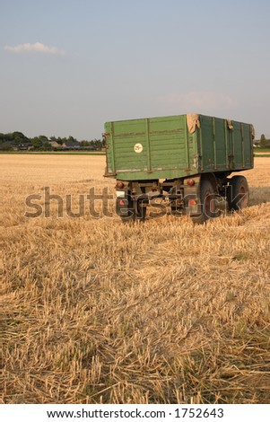 Farm trailer resting after a days work