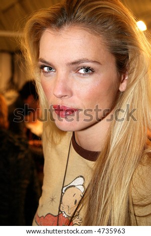 stock photo The topmodel Esther Ca adas in the backstage of a fashion 