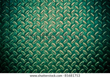 green diamond metal plate background