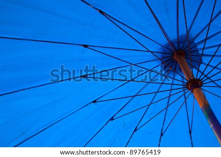 thai blue umbrella