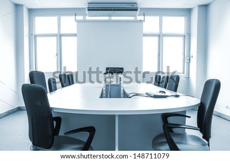 Meeting Room With Projection Screen