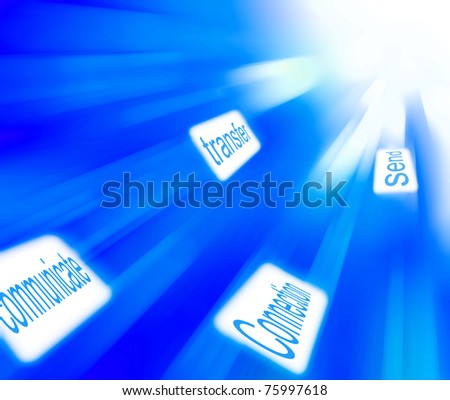 abstract blue link background