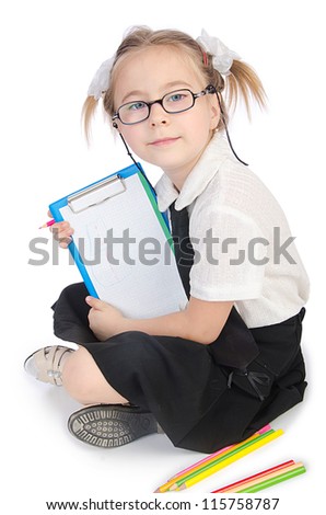 A Girl Writing