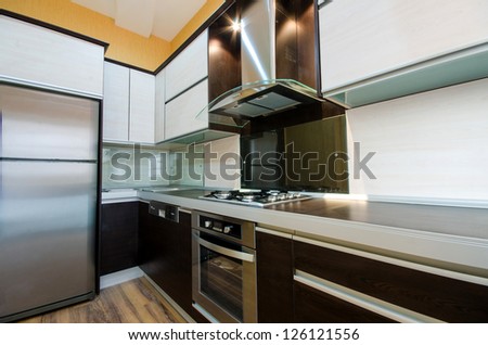 Interior of modern kitchen Interior of modern kitchen