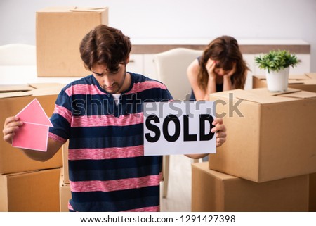Young family selling their house