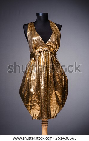 Golden sparkling dress