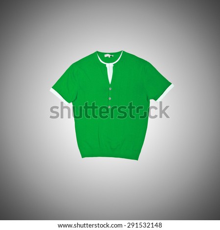 Male t-shirt against the gradient background