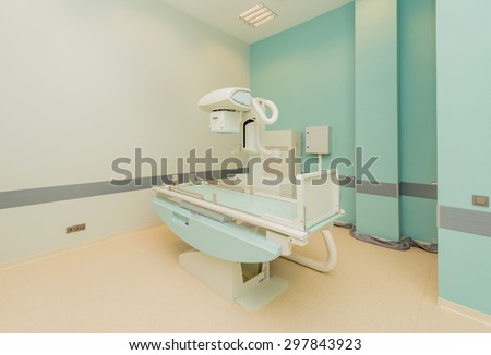 X-ray machine in the hospital
