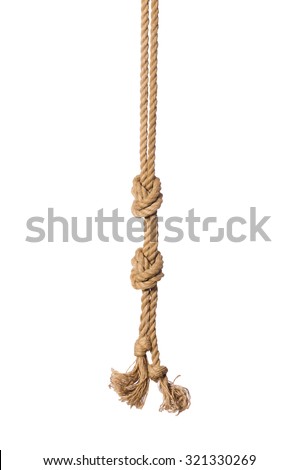 Rope isolated on the white background