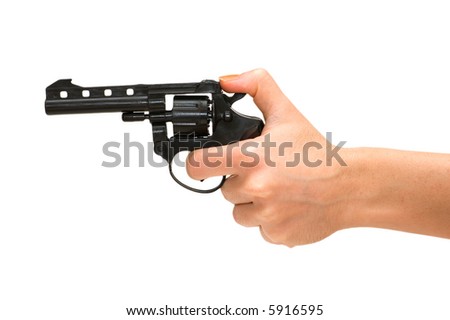 Picture War Stock-photo-hand-holding-revolver-isolated-on-the-white-more-similar-photos-in-my-portfolio-5916595