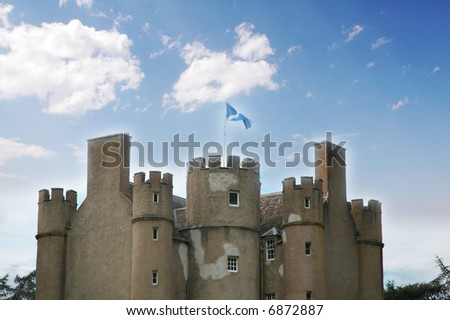 Ancient castle in Scotland on bright summer day - more similar photos in my portfolio