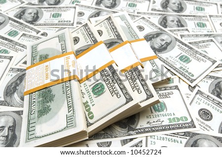 Pics Of Money Stacks. stacks on money background
