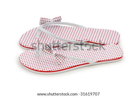 شباشب للعرايس صيفى وشتوى Stock-photo-summer-shoes-isolated-on-the-white-background-31619707