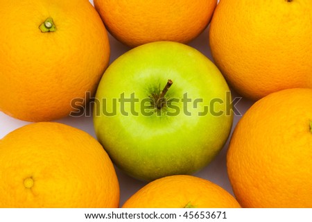 Stand out from crowd with apple and oranges