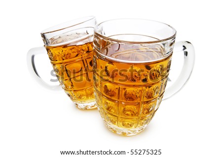 beer glasses. stock photo : Beer glasses