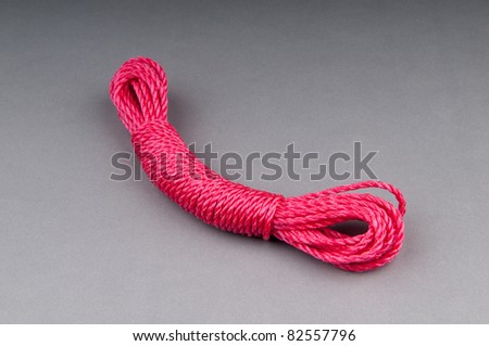 Colorful rope isolated on the  background