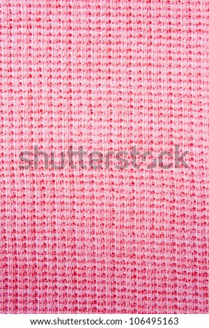 Close-up pink  fabric textile texture for background