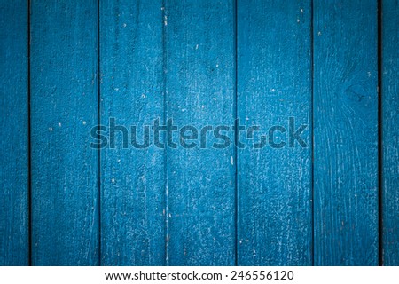 Old cracked painted texture. Rusty blue wood. Grunge background.