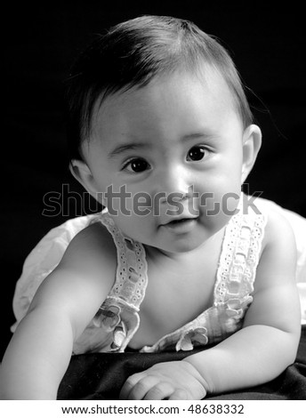 black and asian mixed baby. a half-asian baby toddler
