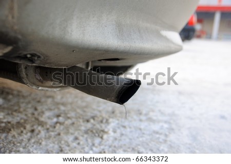 Exhaust pipe - pollution, smoke