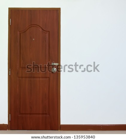 basic door with wall in general apartment & home