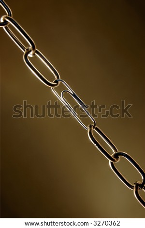 Weak chain with a paper clip