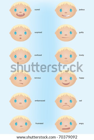 pictures of emotions faces for kids. oys faces depicting