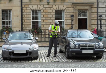parking attendant, traffic warden, getting parking ticket, parking ticket fine mandate