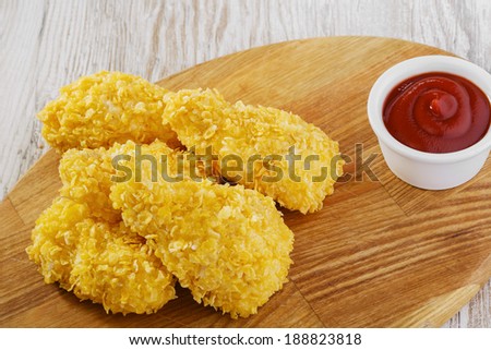 Breaded chicken wings