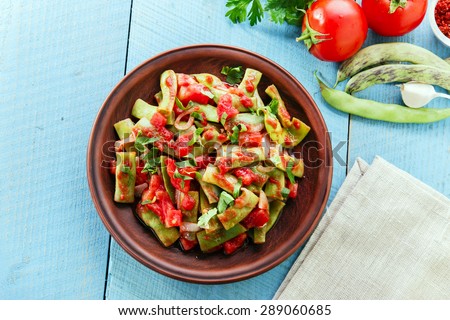 green beans with tomatoes lobio
