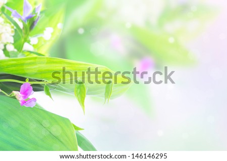 Bouquet of lilies of the valley isolated on white background