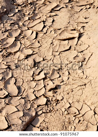 Dry land texture, background image.