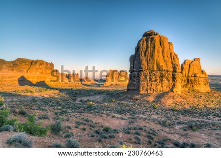 Arches National Park is a US National Park in eastern Utah