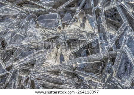 Close up photography of ice and it's strucures