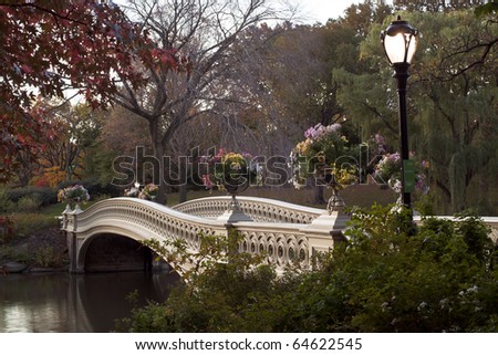 bow bridge in central park nyc. Bow bridge - Central Park,