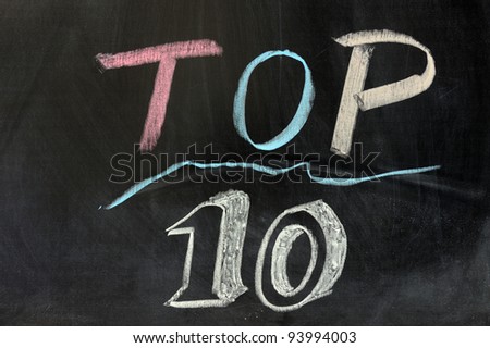 Chalk drawing - Top ten