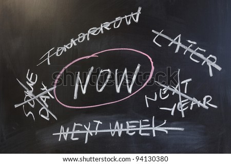 Chalk drawing - Do it now