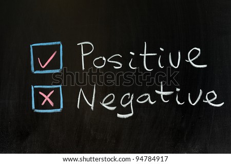 Chalk drawing - Positive or negative